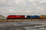 CP ES44AC & CEFX AC44CW Locomotives in the yard